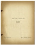 Moe Howard's Personally Owned Three Stooges' Columbia Pictures Script for Their 1940 Film, ''All the World's a Stooge''